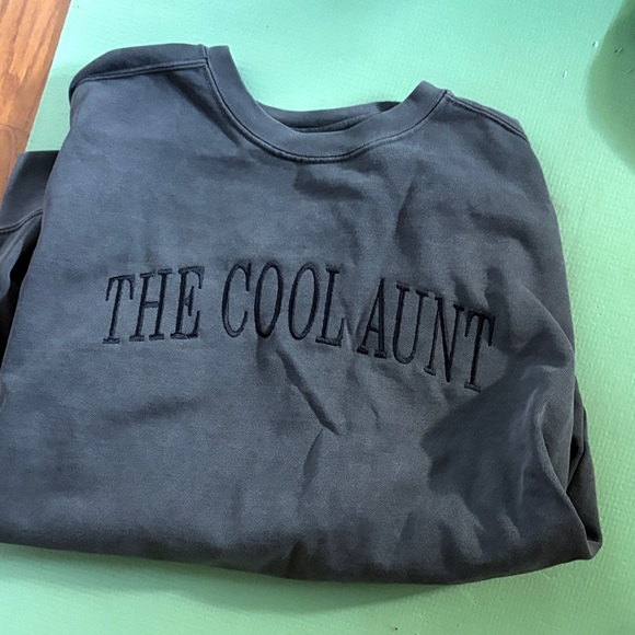 Comfort Colors Dark Gray Crew Neck Sweater - Picture 1 of 1
